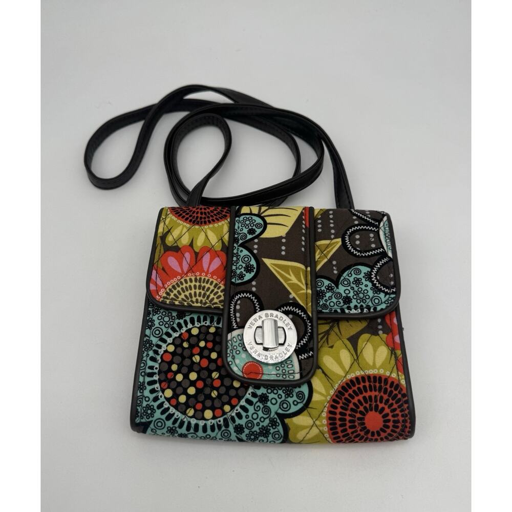 Vera Bradley Crossbody Flower Shower Mini Hipster Purse Retired Print Yellow